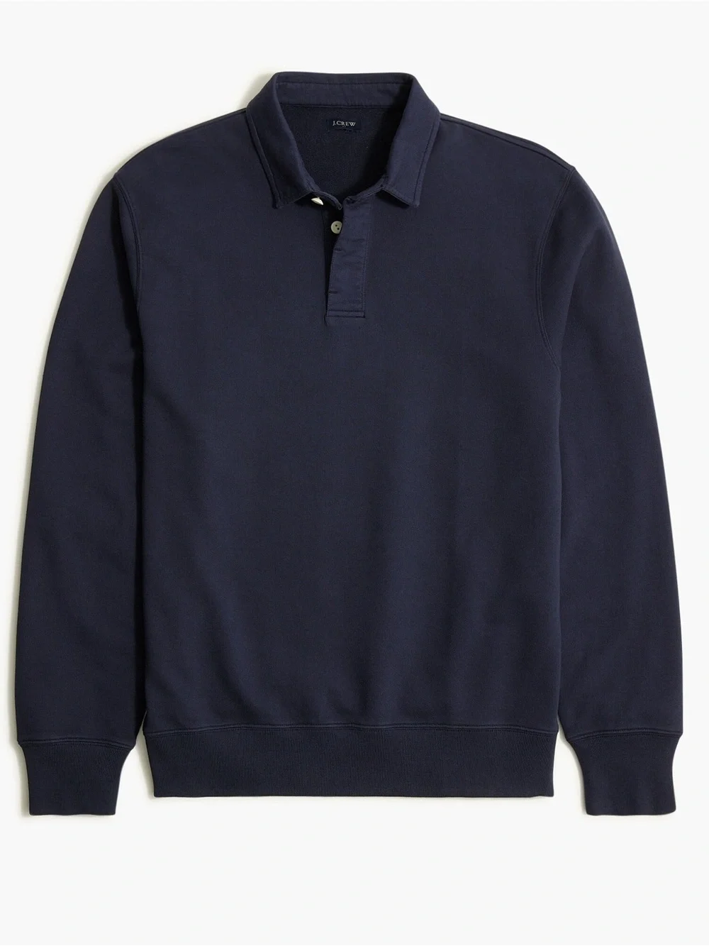 J crew navy Rugby pullover sweatshirt